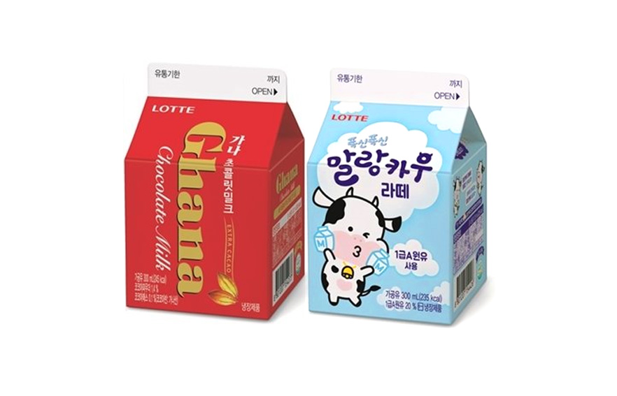 말랑카우 우유 라떼 제품 이미지