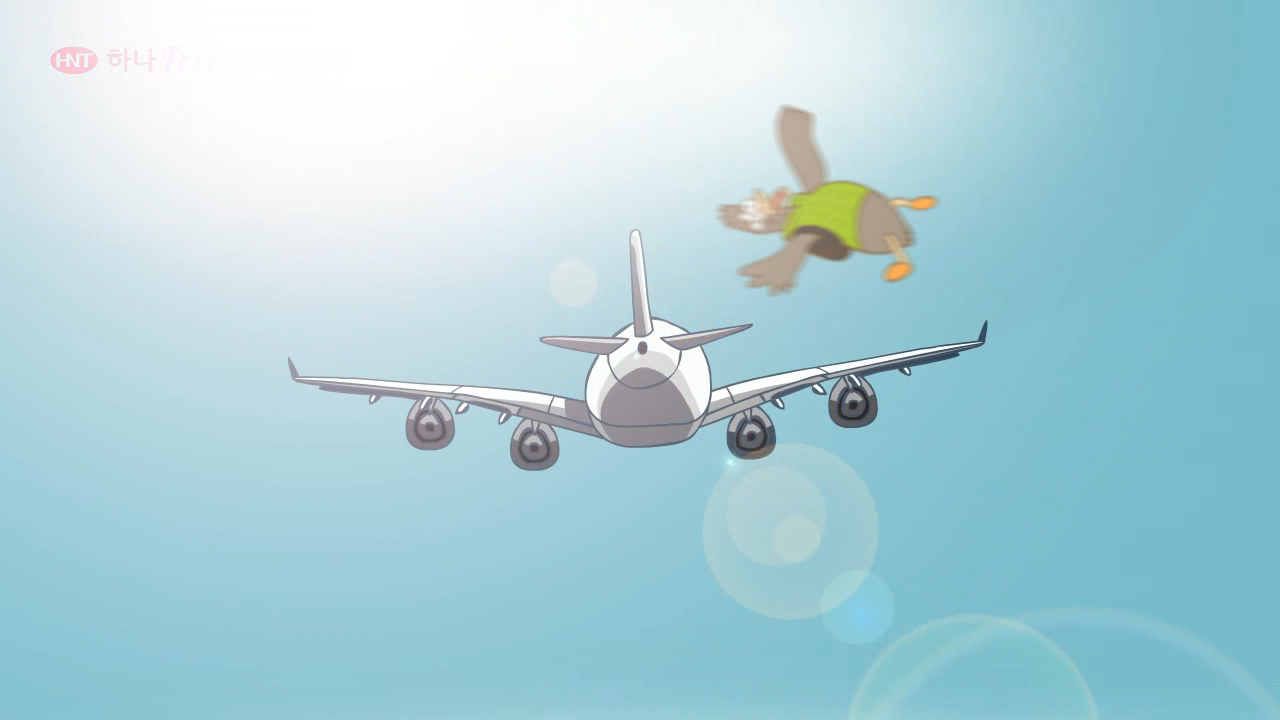하나투어 알짜항공권 애니메이션 광고 이미지