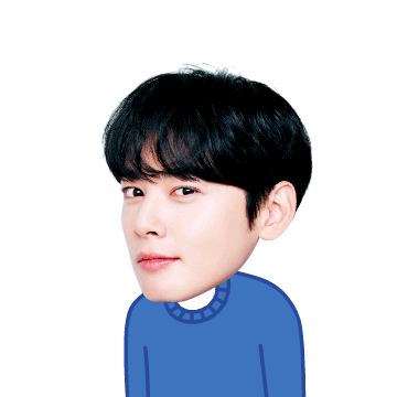 신한은행 잘생긴 차은우 이모티콘