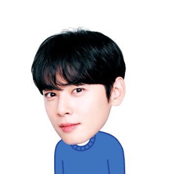신한은행 잘생긴 차은우 이모티콘