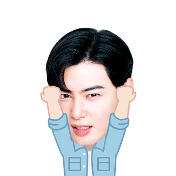 신한은행 잘생긴 차은우 이모티콘